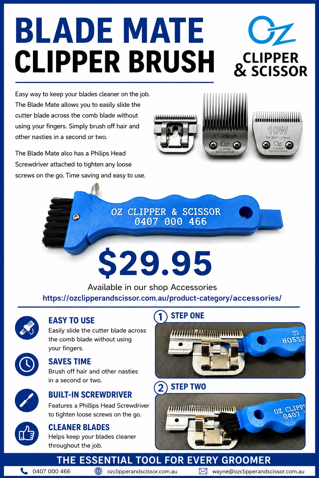Blade Mate Clipper Brush