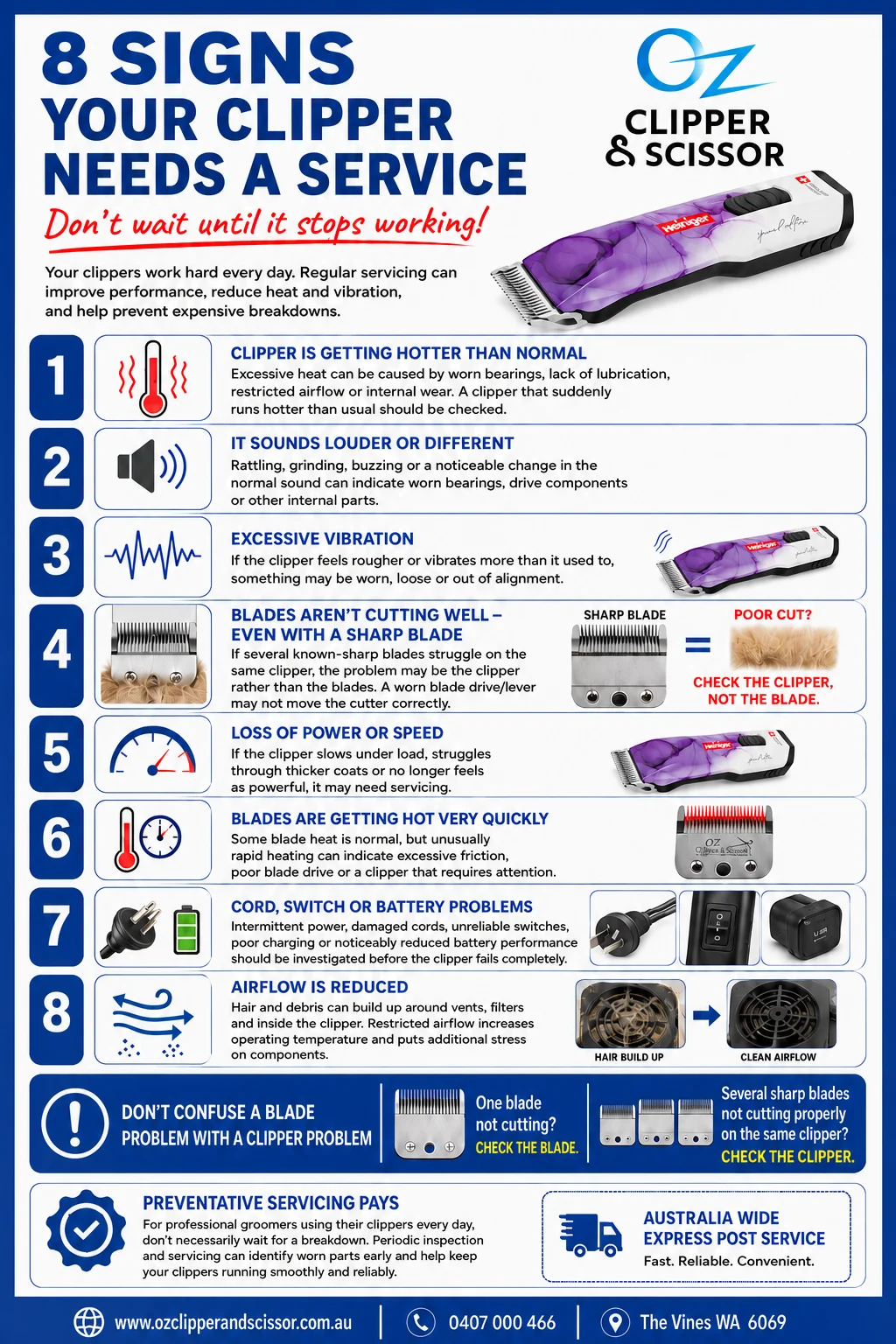 8 Signs your clipper needs a service